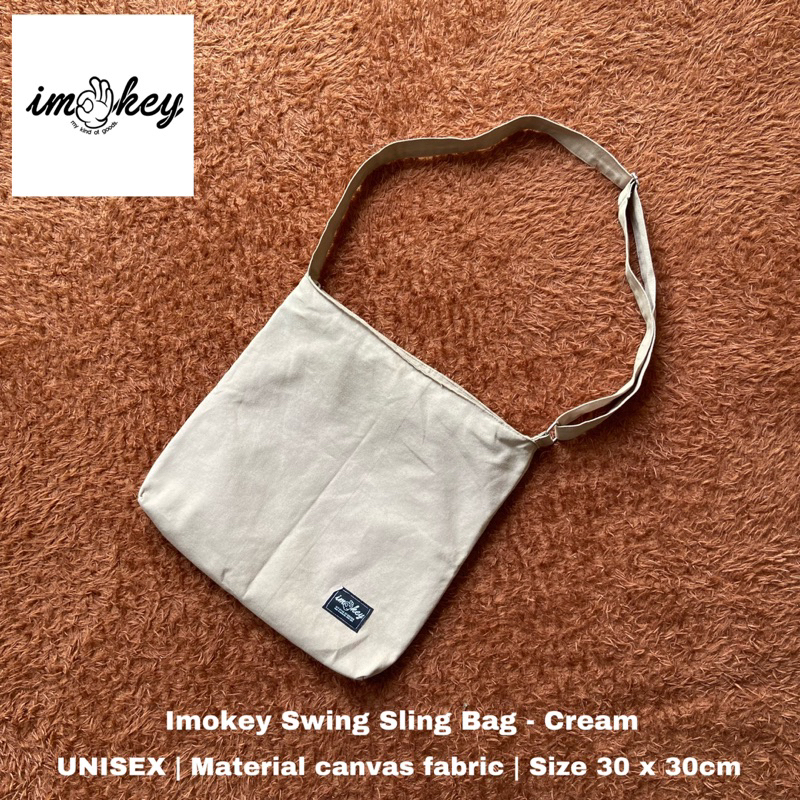 Imokey Swing Sling Bag - Cream Preloved Like New