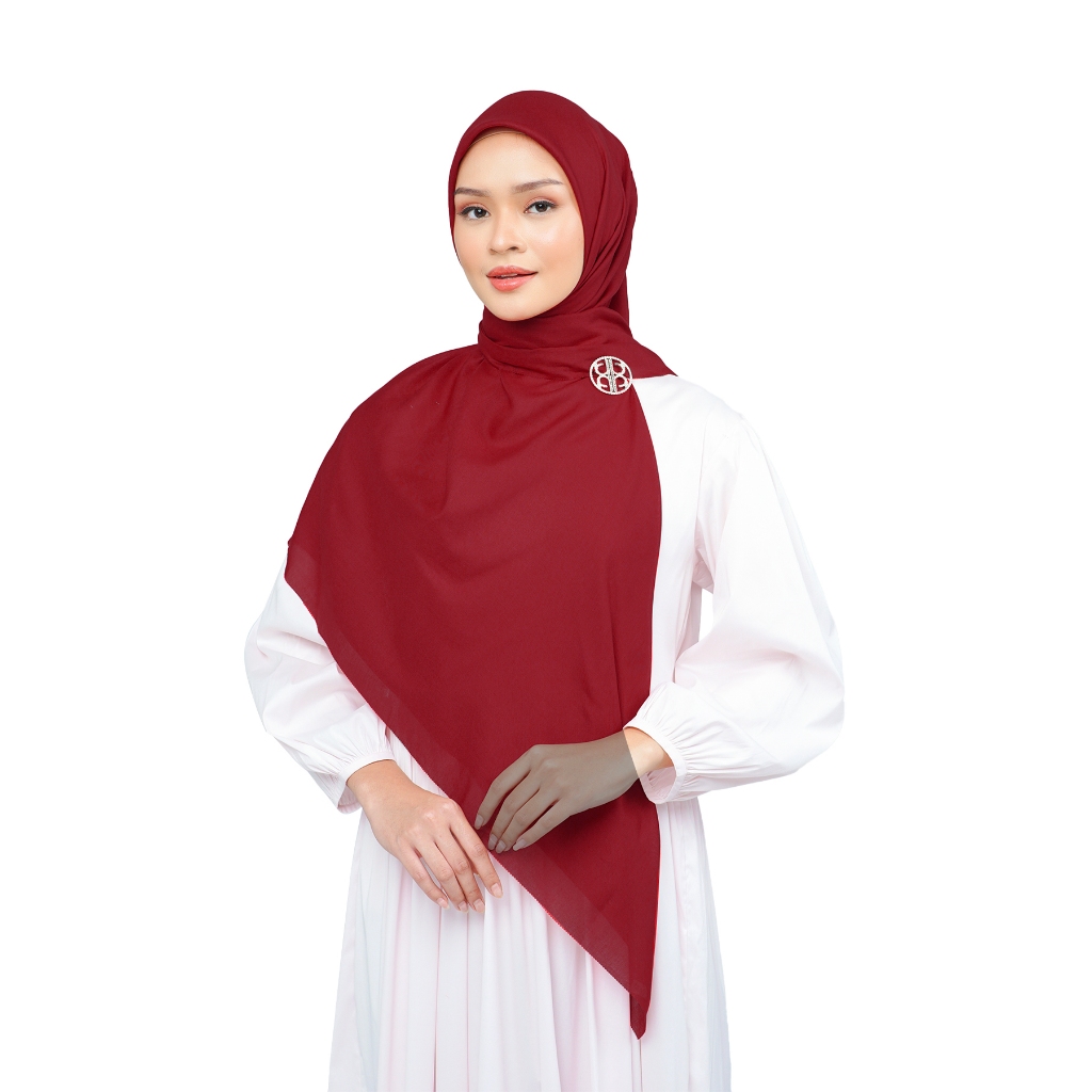 Nada Puspita - Nada Voile Scarf Large - Chili