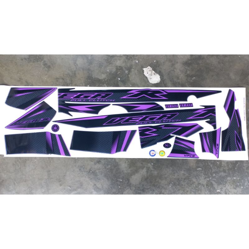 Sticker striping motor yamaha vega r lama VEGA R OLD full clutch custom fiz r 2004 print cutting tah