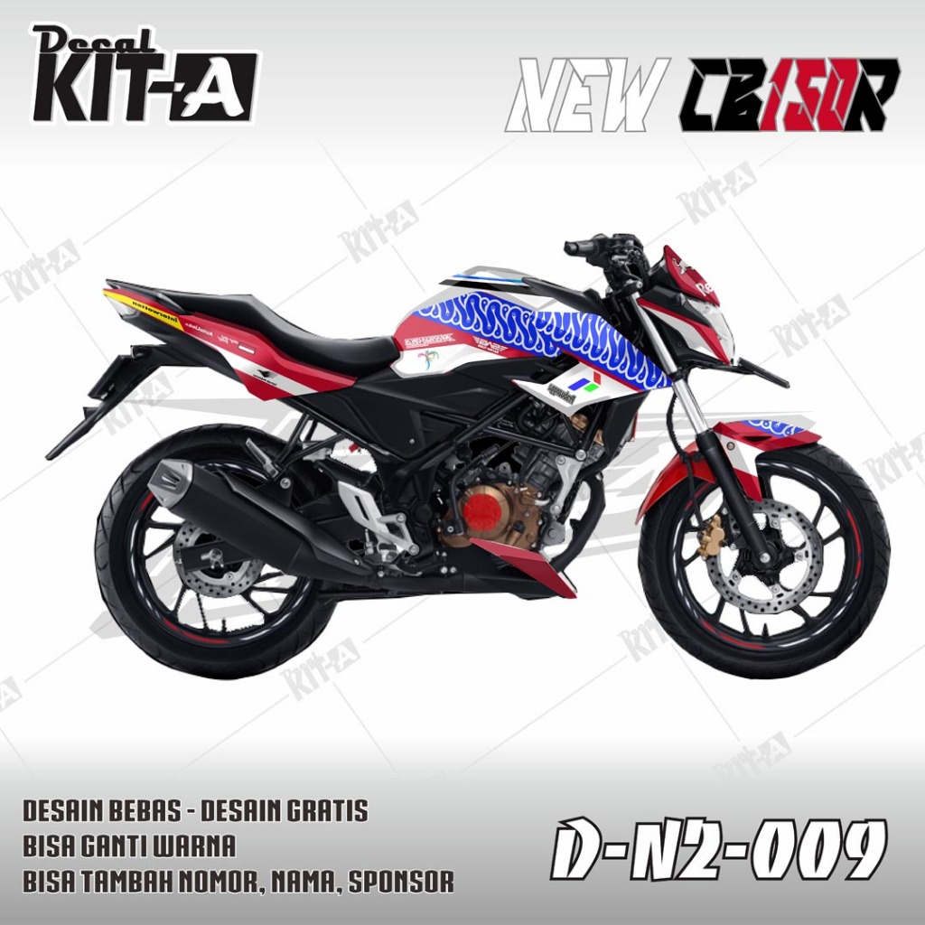 Decal All New CB150R MOTIF RACING MANDALIKA D-N2-009
