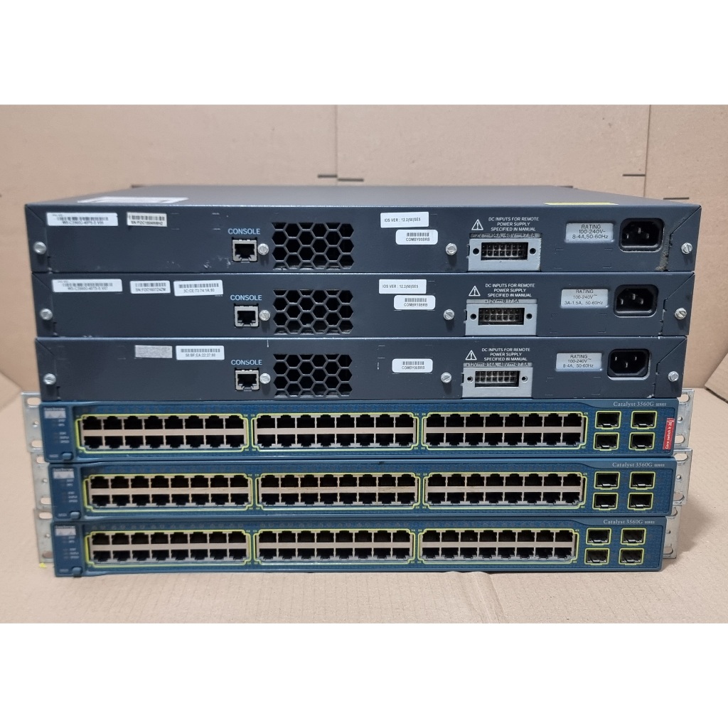 Cisco WS-C3560G-48PS-S Catalyst 3560 48-port POE 802.3af Switch GIGABIT