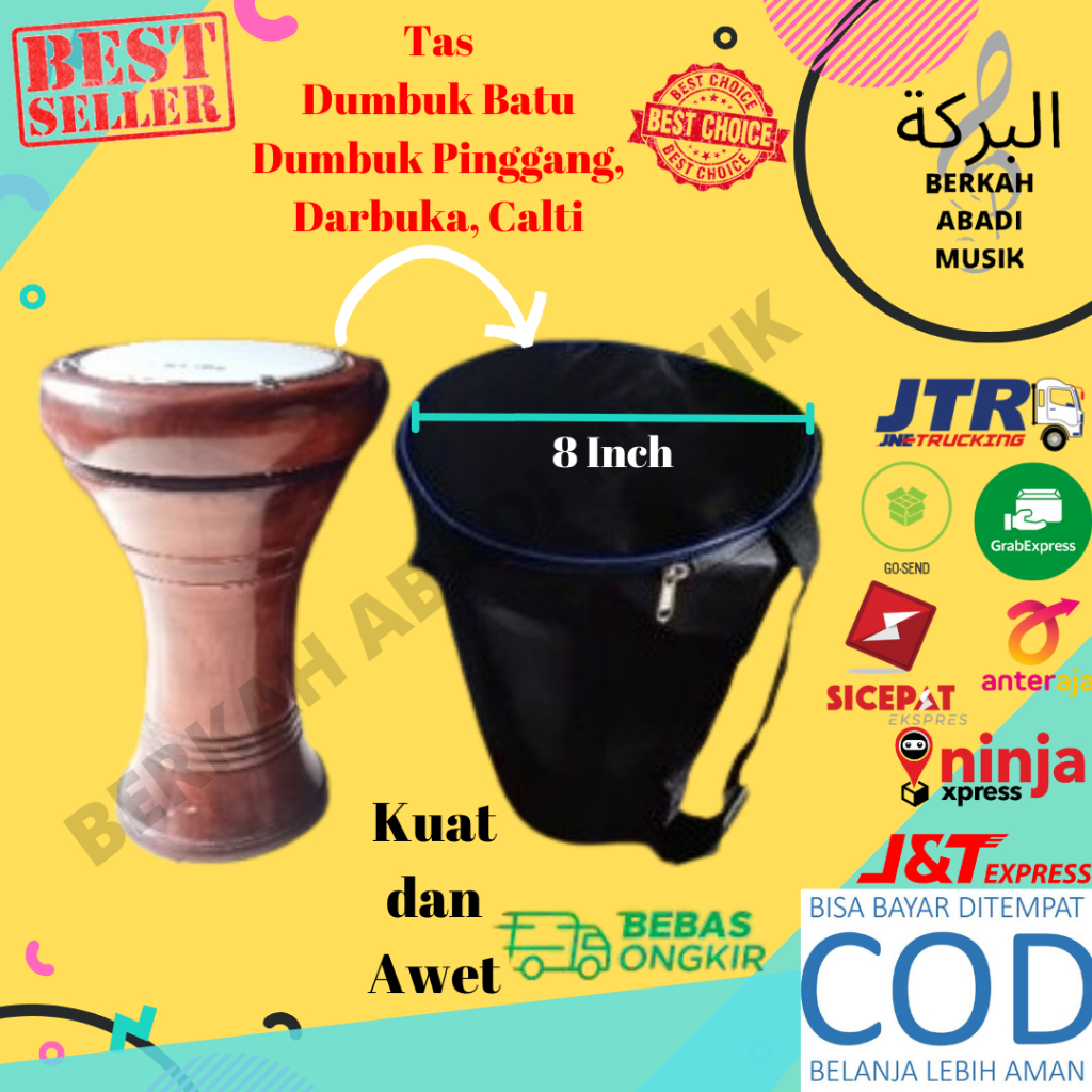 Darbuka Batu 8 inch Tas Darbuka Pinggang 8 inch Tas Darbuka 8 in Tas Darbuka 8 inc Tas Darbuka 8 inc
