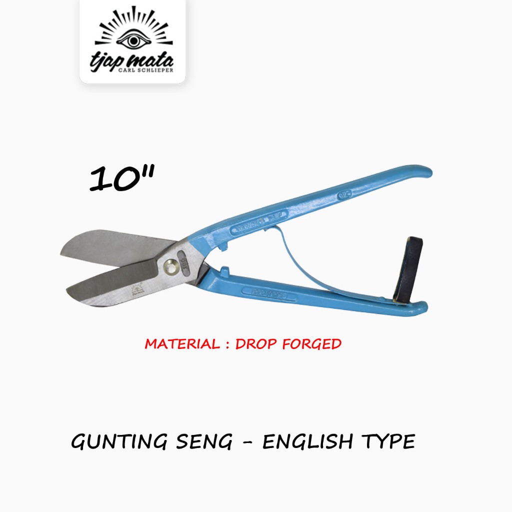 TJAP MATA / CAP MATA Gunting Seng / Holo / Baja Ringan 10" (Inggris)