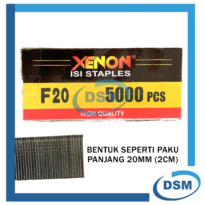 

XENON F20 ISI STAPLES MESIN PAKU TEMBAK REFILL AIR NAILER STAPLER GUN