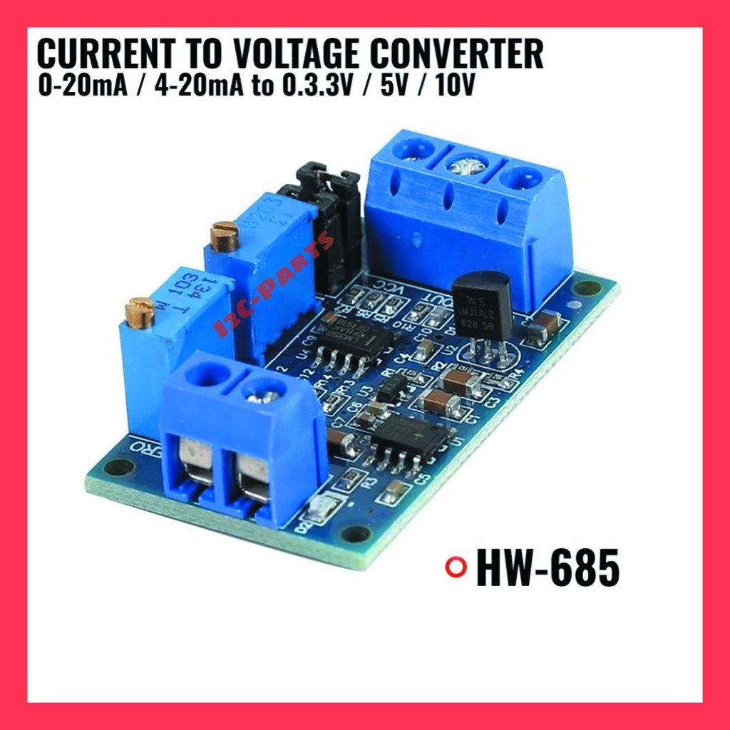 HW-685 Current to Voltage Converter Signal Conversion 4-20mA To 0-3.3V 5V 10V