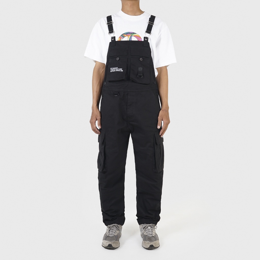 Epidemic Overall Jumpsuit Black Continuation