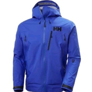 JAKET GUNUNG/HIKKING/OUTDOOR HELLY HANSEN ODIN 9 WORLDS 2.0 WATERPROOF SHELL JACKET MENS ROYAL BLUE 