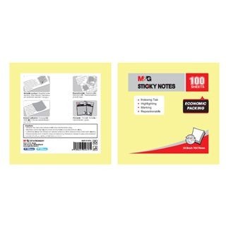 

TBMO M&G Sticky Notes 3x3 Economic Pack 100 sheets Yellow color 76*76mm / Sticky Note