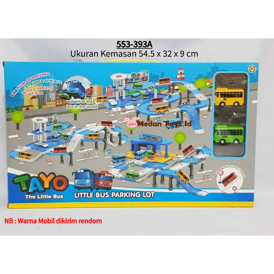 Medan Toys - Mainan Tayo Little Bus Parking Lot 553-392 / Bis Tayo / Parking Lot Tayo