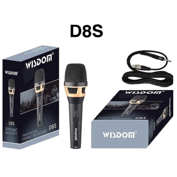 Mic Kabel Wisdom D8S D 8S D8 S Murah