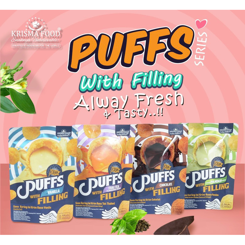 

Krisma Food Puffs 28g Kue Soes Puffs Isi Cream