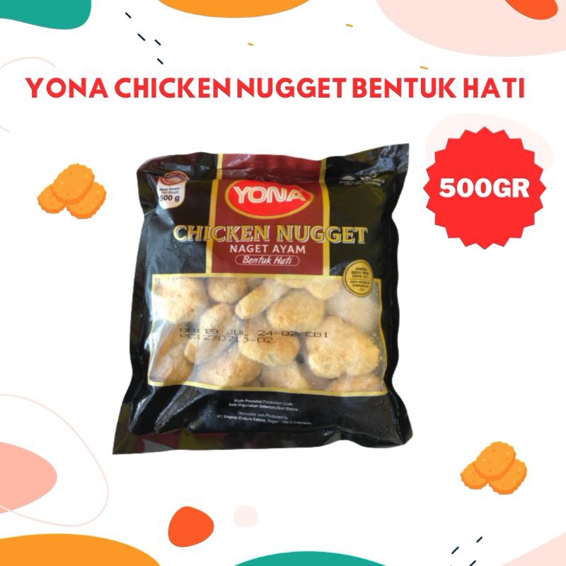 

YONA CHICKEN NUGGET BENTUK HATI 500GR