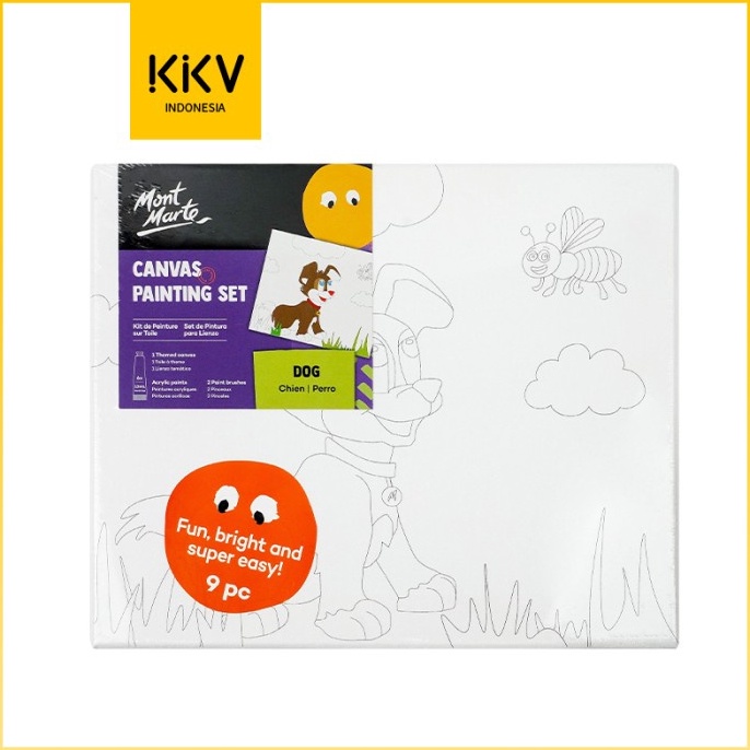 

Murah Banget.. KKV MONT MARTE Coloring Painting Canvas Set Lukis Gambar Anak DIY YAZ