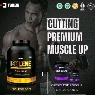 ISOLENE KEMASAN 50 SACHET + CREVOLENE 30/60 Servings