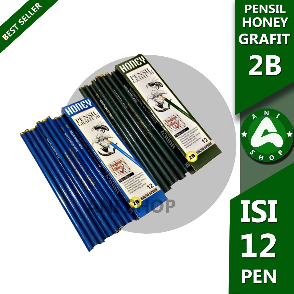 

PENSIL HONEY GRAFIT 2B 1 PACK ISI 12 PCS ANI SHOPP
