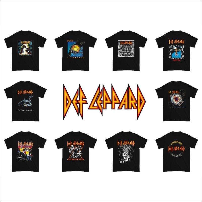Kaos Def Leppard Band Music / Baju Def Leppard Band Musik / Kaos Band Def Leppard Music / Baju Band 