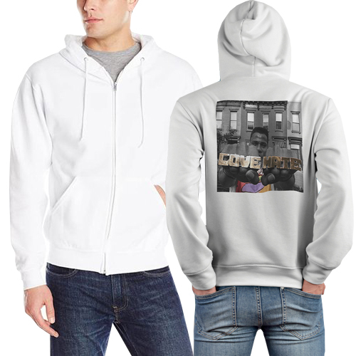 Jaket Hoodie Radio Raheem - Love & Hate Hoodie Jumper Pullover & Zipper (Ritsleting) Bahan Cotton Fl