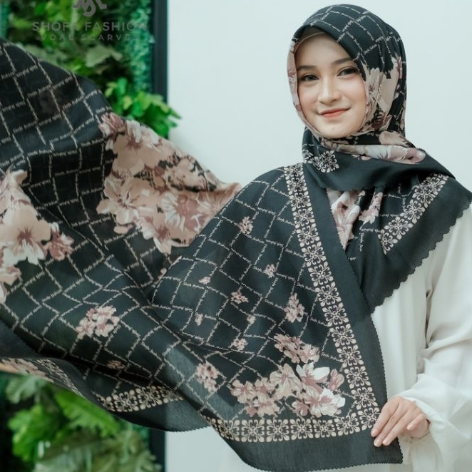 Hijab Segi Empat Motif Voal Premium Sublim Digital Print
