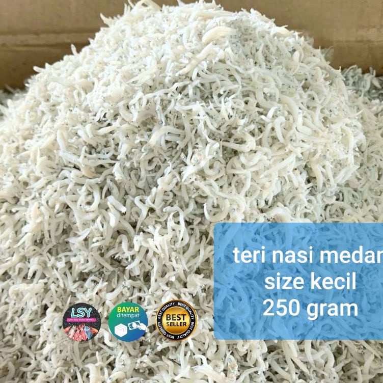 

YNZP2372 Ready Stok ikan asin teri nasi medan size kecil 250 gram