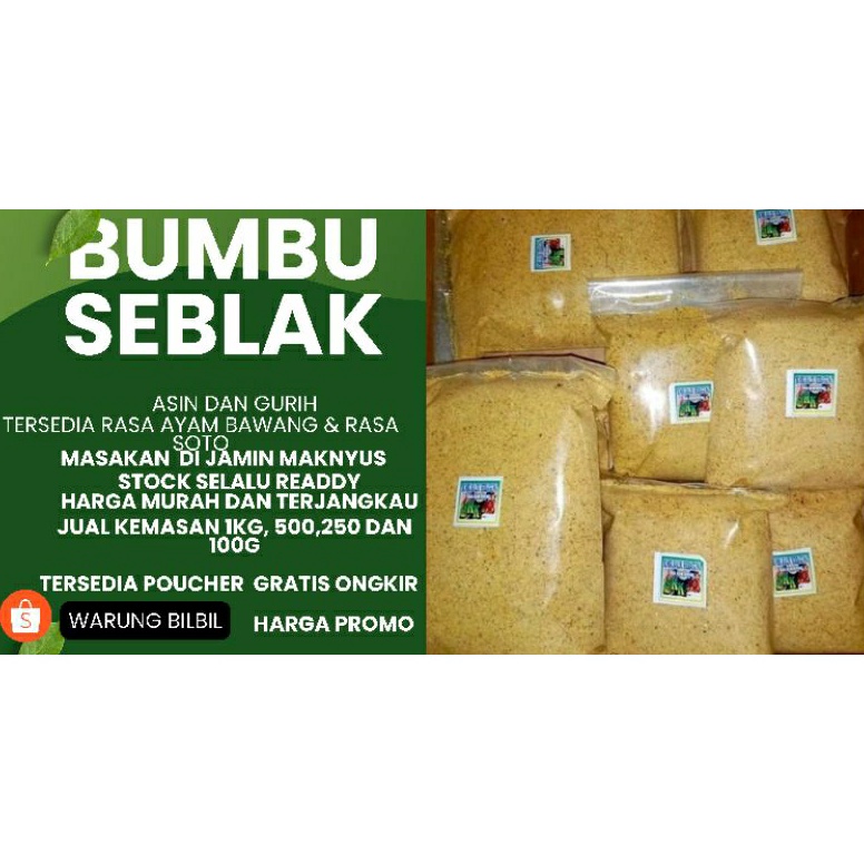 

Gr0sir bumbu seblak kiloan, bumbu gurih kuah, bumbu kaldu, bumbu bakso, bumbu baso,boci,bumbu serbaguna paket 500gram [166]