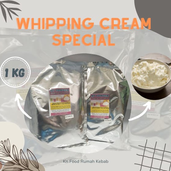 

Diju@l Mur4h Whipping Cream 1000 gram Whipp Cream SPECIAL - Bubuk Whipping Cream 1Kg [138]