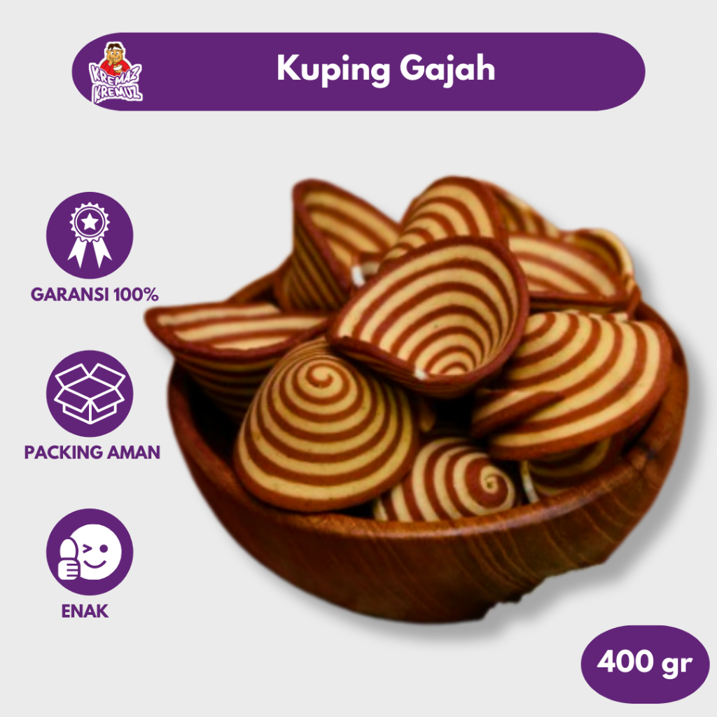 

KUPING GAJAH KUE JADUL ENAK RENYAH 400gr 200gr