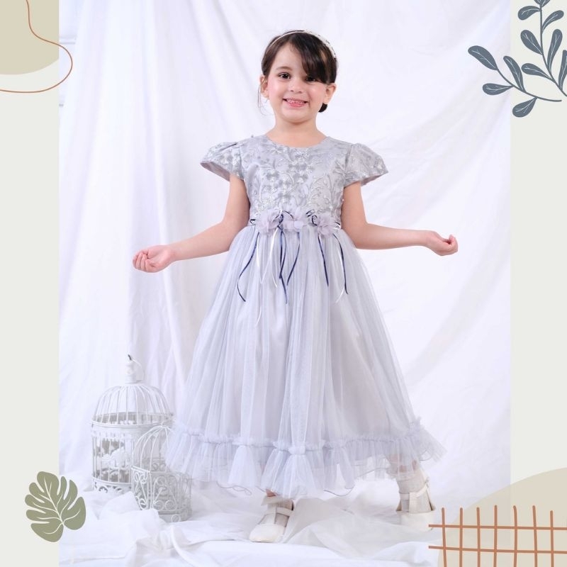 Alvo Dress Baju pesta anak Mewah gaun pesta anak dress anak dress pesta anak baju brukat anak baju a