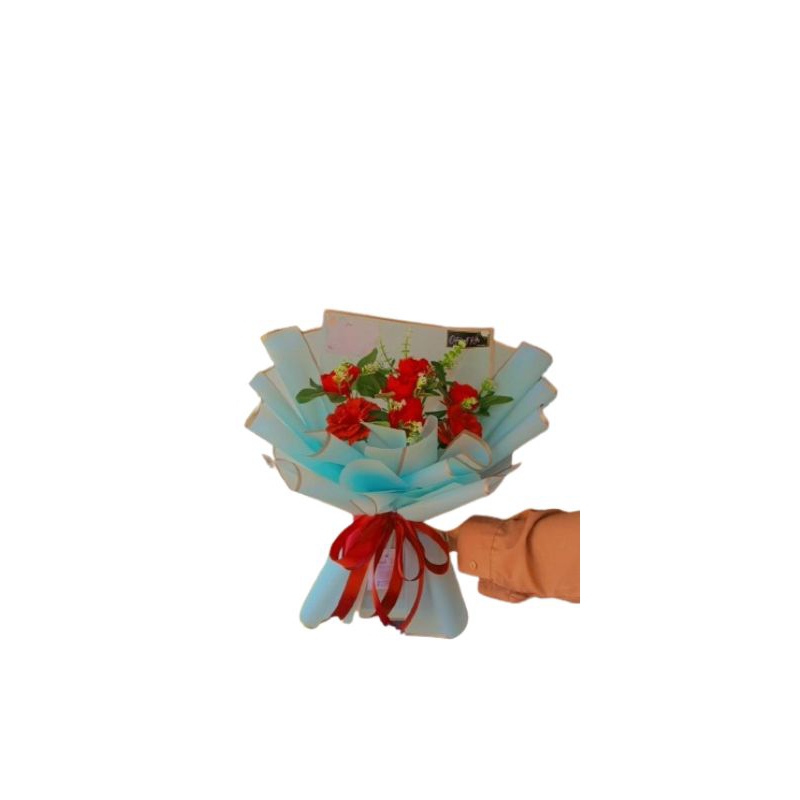 

Bucket/Buket/Bouquet Bunga Premium Mawar Ukuran Sedang Simpel Mewah