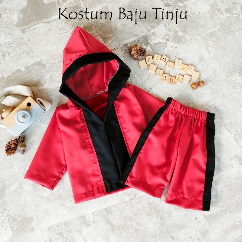 Bajun tinju/baju tinju anak/ baju tinju Newborn/baju tinju pria/petinju/ kostum Newborn/ baju bayi /