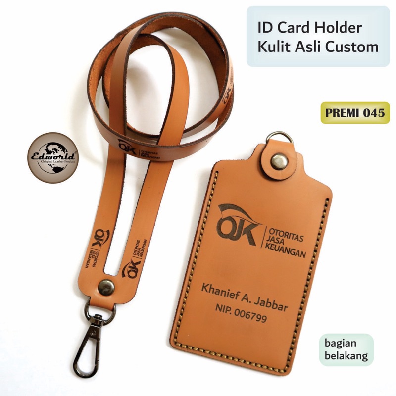 

✨ ID Card Holder Kulit Custom ( Terlaris ) !!