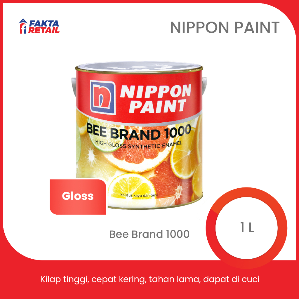 

Bee Brand Nippon Cat Kayu dan Besi 1 Liter