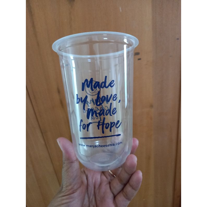 sablon gelas cup OVAL 18oz