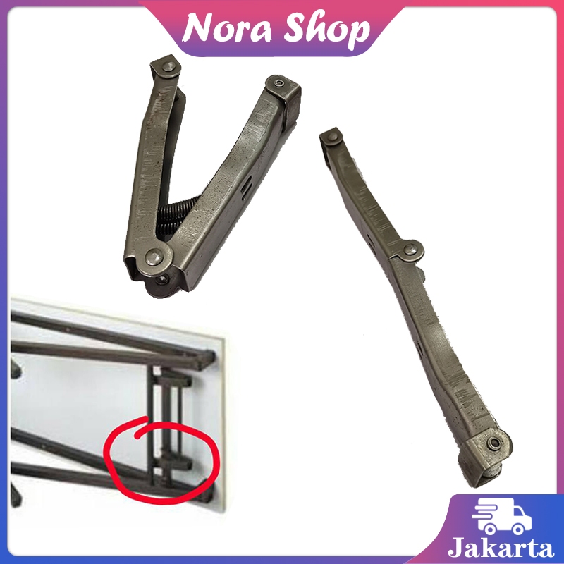 2Pcs Engsel Meja Lipat Besi Engsel Meja Lipat Portable Engsel Lipat Meja 240mm