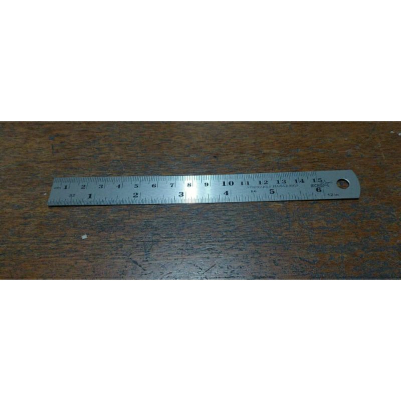 MISTAR BESI 15CM / PENGGARIS BESI 15CM