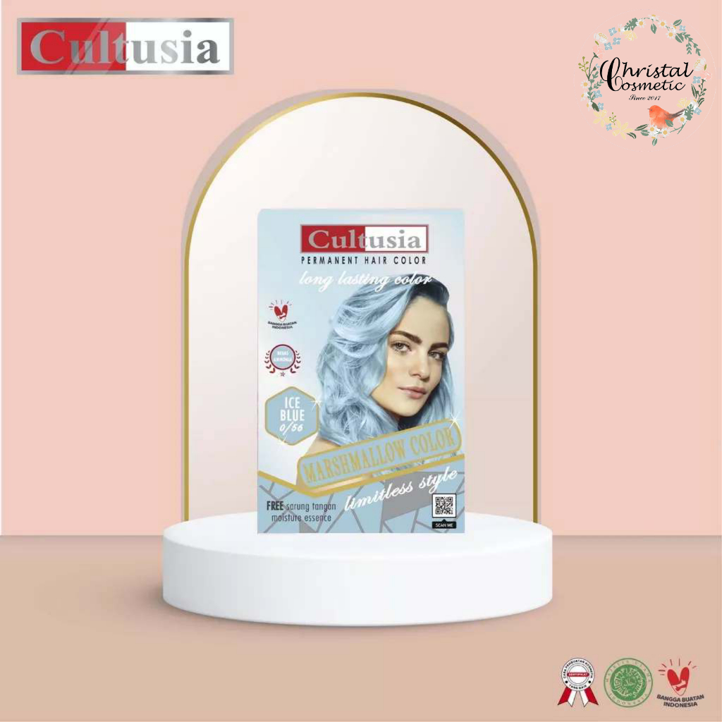 CULTUSIA CAT RAMBUT 30ML- ICE BLUE