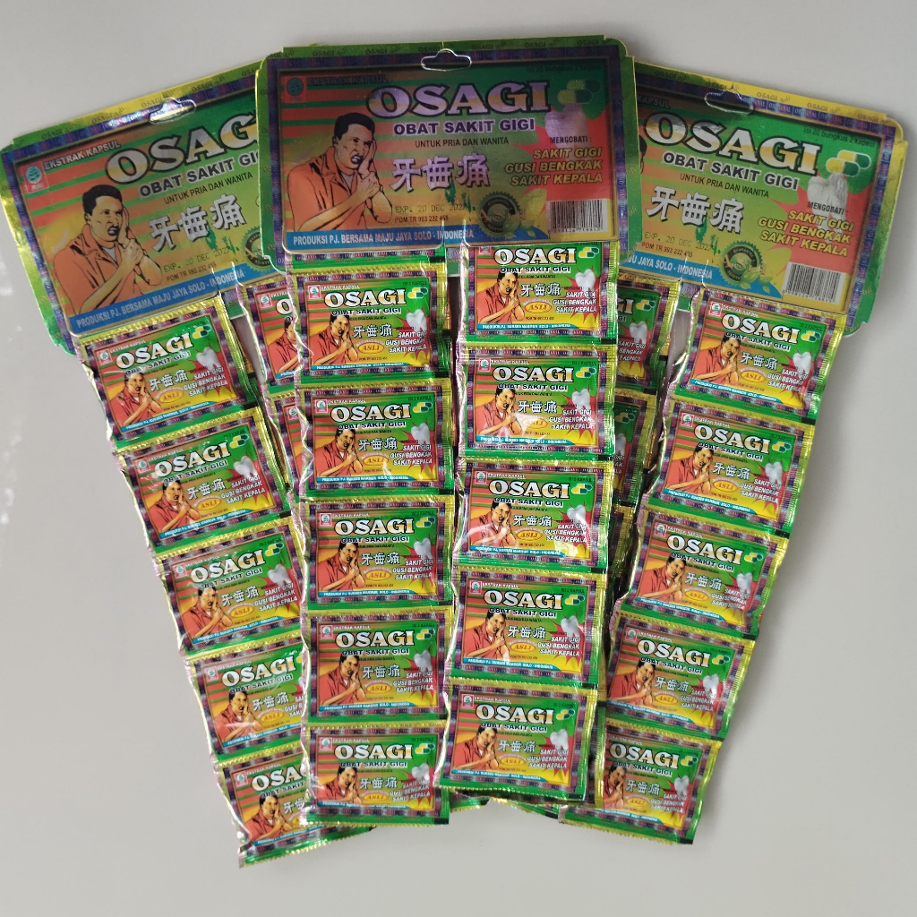 Kapsul Osagi Obat Sakit Gigi Herbal Gusi Bengkak sakit Kepala