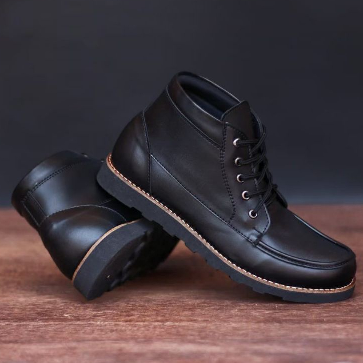 Renewofficial - Sepatu Boots Pria Model Brodo Ventura Hitam Brown