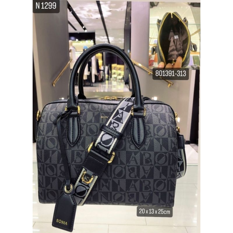 Bonia Original Speedy Monogram Hitam Size M
