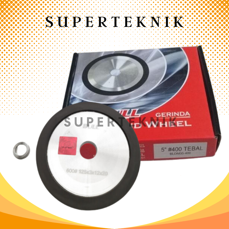 Diamond Asah Red 5 X 400 (Tebal) Bull / Diamond Asah 5" Grit 400 Bull / Diamond Asah 5" x 400 Tebal 