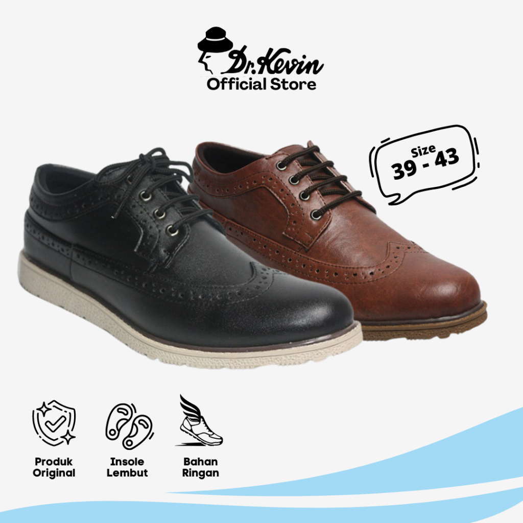 Dr. Kevin Sepatu Pantofel Formal Kasual Pria 831-020