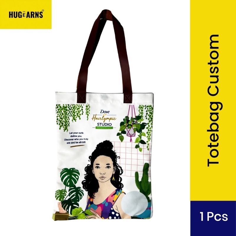 HUGeARNS - Totebag Custom Premium Corporate Gifts Merchandise / Tote Bag Custom Nama / Tote Bag Cust