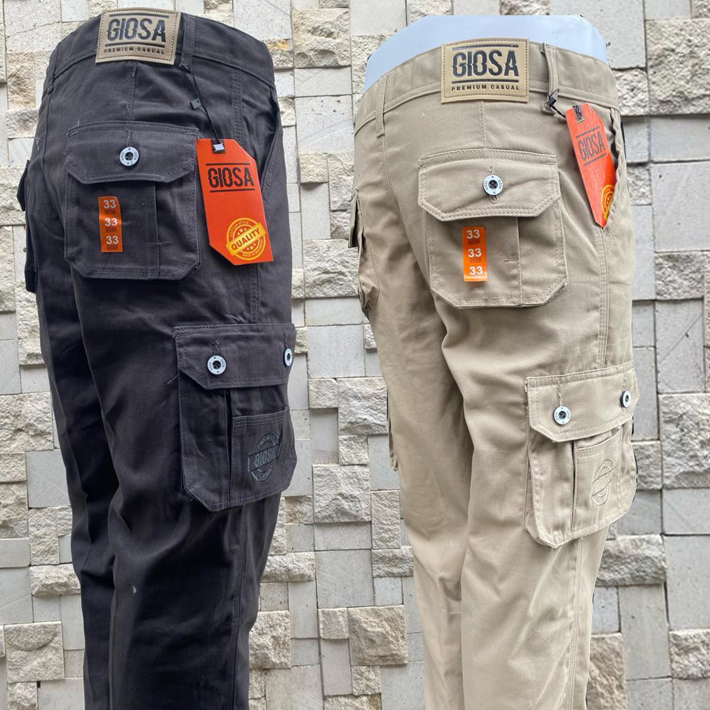 CELANA CARGO PANJANG PRIA KATUN CANVAS STANDAR CARDINAL GIOSA ORIGINAL / CELANA PANJANG CARGO PDL KE
