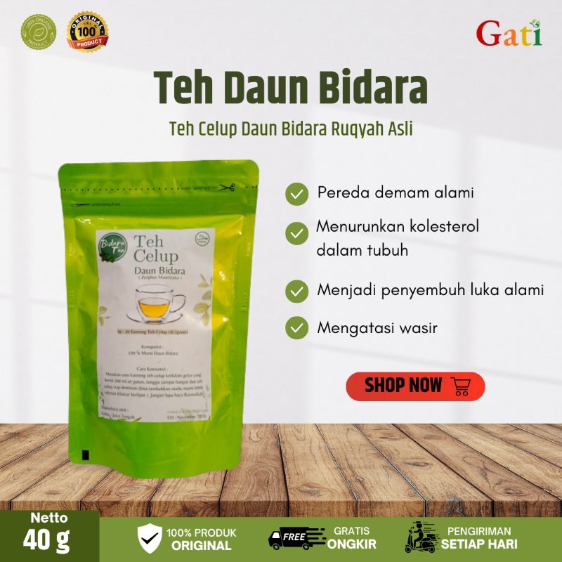 

Teh Daun Bidara Isi 20 Kantong - Teh Celup Bidara/Teh Herbal Bidara Untuk Obat Ambiein Wasir dan Diabetes