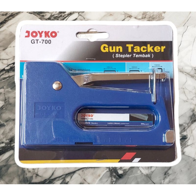 

STAPLER TEMBAK / GUN TACKER JOYKO GT700 BODY PLASTIK BONUS 1 KOTAK ISI STAPLES