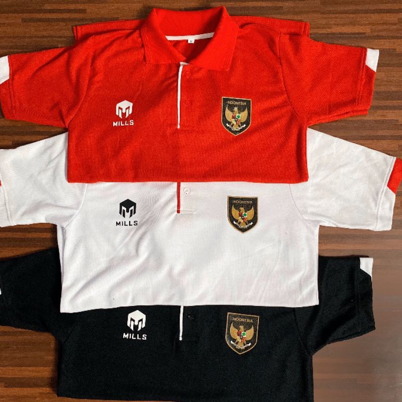 Baju polo timnas Garuda Indonesia Grade ori
