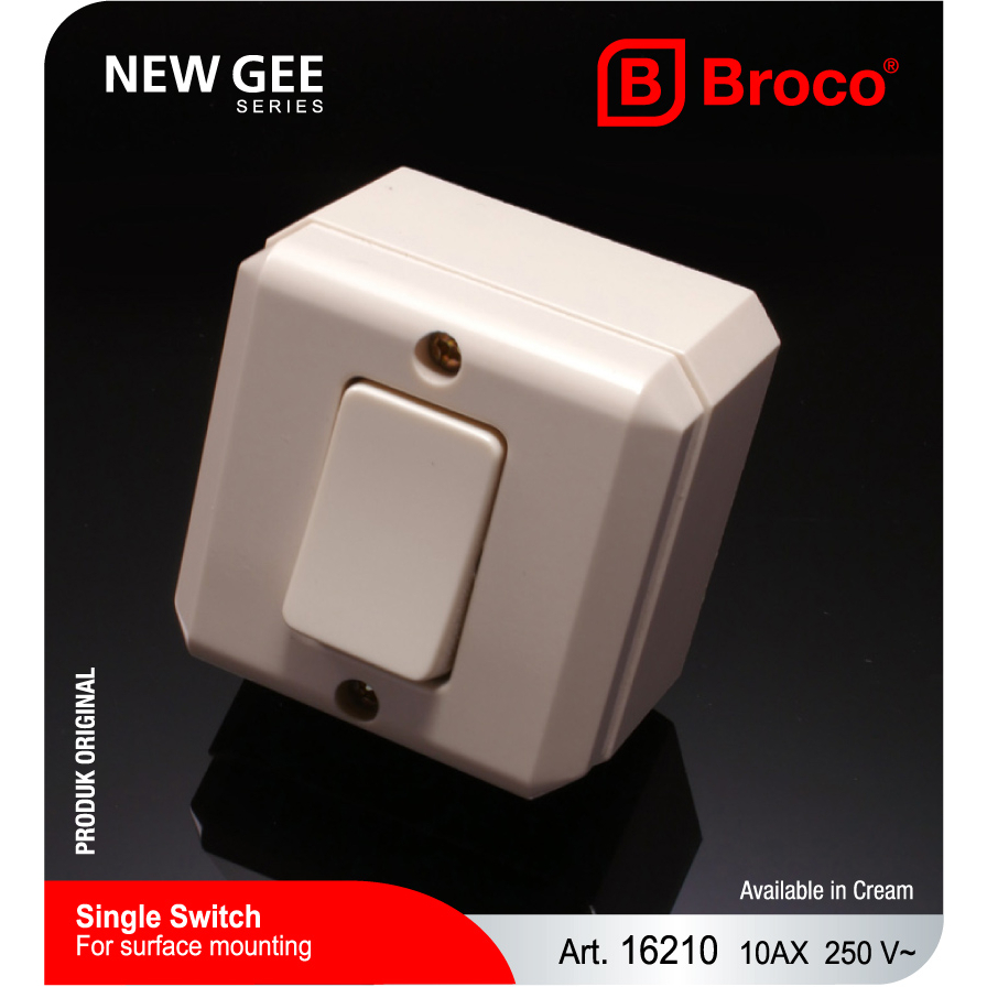 SAKLAR ENGKEL OB BROCO 16210 / SAKLAR SERI OB BROCO 16220