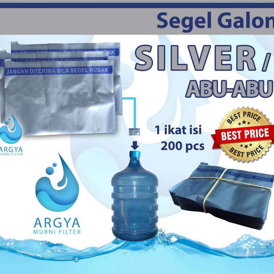 KFWG9850 STOK SIAP 【COD Segel Galon / Segel Plastik Galon Silver (Abu-abu)