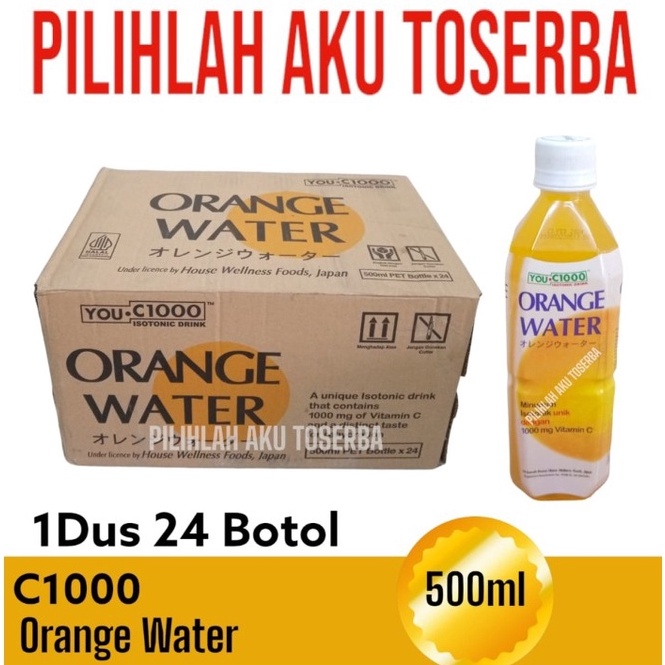 

[✫Q61/] You C 1000 / YOU C1000 ORANGE WATER 500 ml - ( 1 DUS isi 24 ) Diskon