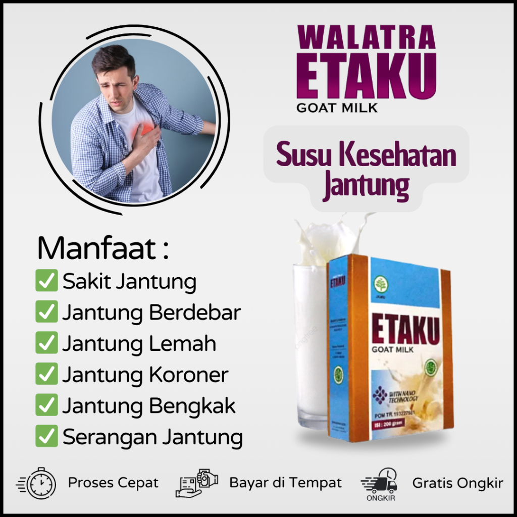 

Susu Untuk Kesehatan Jantung, Obat Jantung Berdebar, Obat Lemah Jantung, Obat Jantung Koroner, Obat Jantung Bengkak, Obat Serangan Jantung, Obat Sakit Jantung, Obat Sakit Dada, Obat Sesak Nafas, Obat Dada Sesak, Obat Jantungan Dengan Susu Etaku