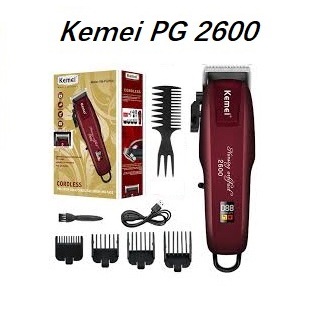 PG Alat Cukur Rambut Kemei KM PG 2600 Hair Clipper LCD Cukuran PG2600